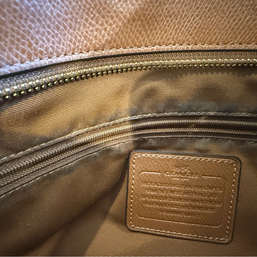 Coach Brown Leather Tote Bag - Picture 9 of 13